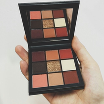 Huda beauty9 colour eye shadow disc neon fluorescent NEON orange green powder Topaz orange soda Coral coral