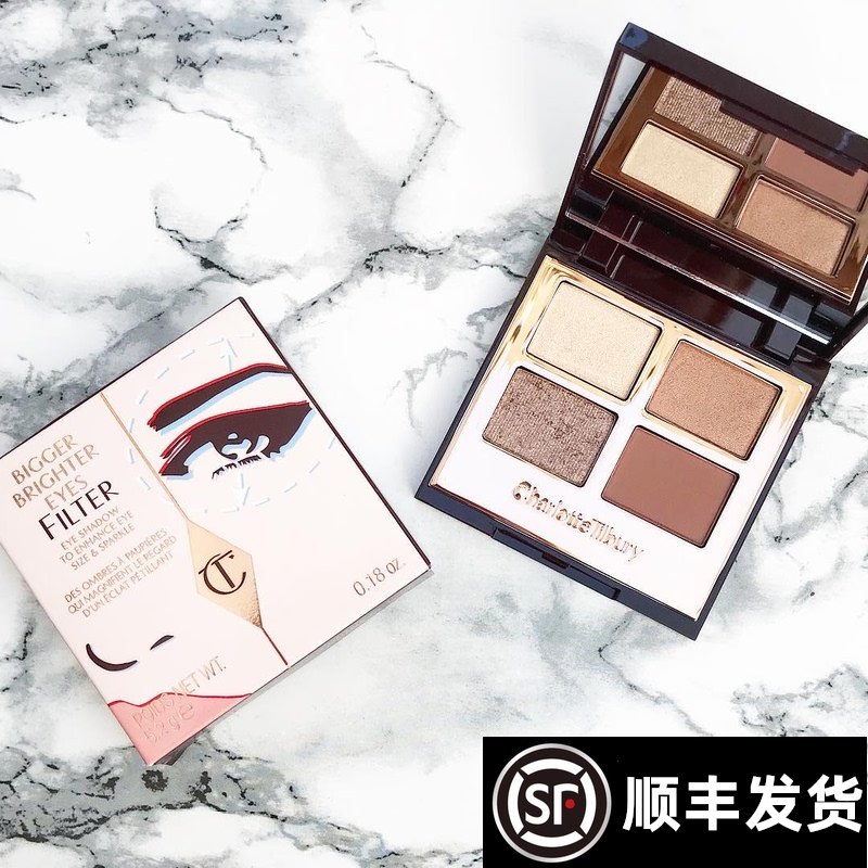 Charlotte tilbury ct Four-color Eye Shadow Christmas Limited Edition The Rebel Bright Eyes Exaggereyes