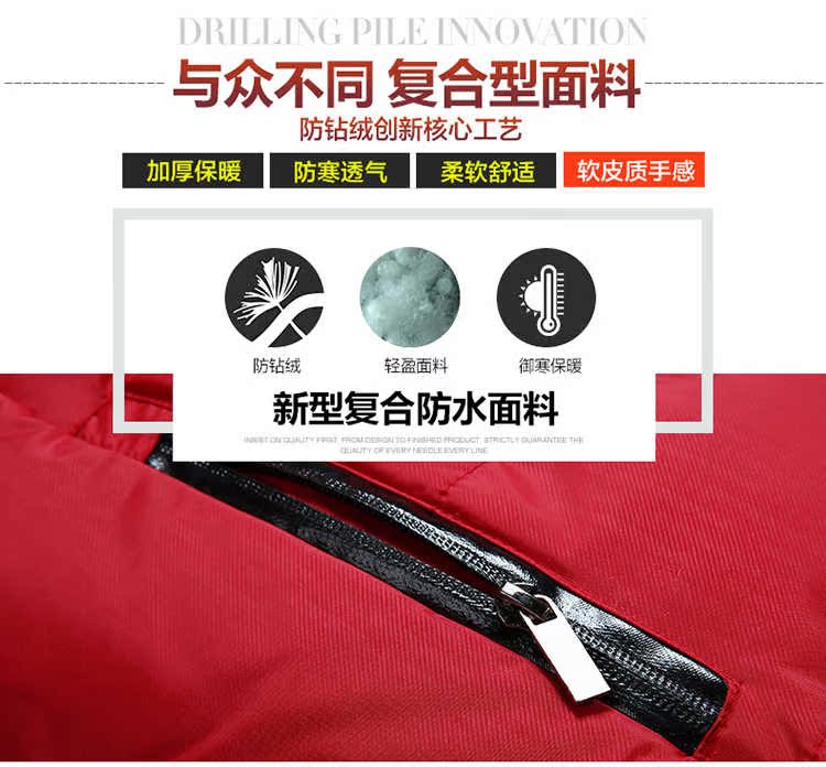 Áo khoác trẻ trung mùa đông nam 2018 áo khoác cotton cộng với nhung dày phiên bản Hàn Quốc theo xu hướng áo khoác chống nước cho người cao tuổi áo khoác dạ nam