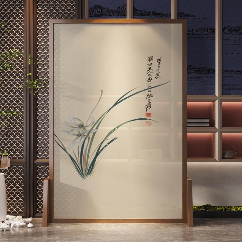 Modern New Chinese Living Room Screen partition into the door Xuanguan shielded minimalist Classical Orchid Bedroom Decorations Can Be Moved
