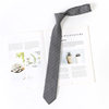 Gray Striped Japanese-Style Academy-Style Hand-Tied Tie for Women, Uniform Shirt, Black Striped Accessories, Student Tie for Men