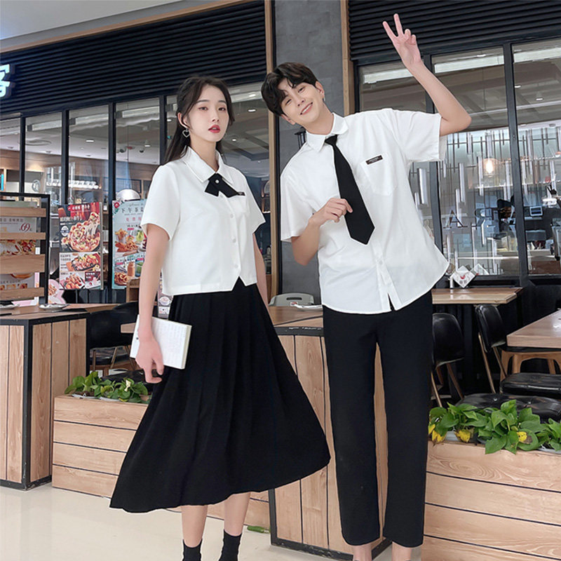 Black Tie Shirt Decoration Japanese College Style Lazy No-Tie Bachelor's Uniform Tie Female Student Male Dk Hand-Tied