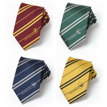 Harry Potter Tie Hogwarts Merchandise Slytherin Snake House Jk Academy Style Ravenclaw Dk Handmade Style