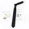 Gray Striped Japanese-Style Academy-Style Hand-Tied Tie for Women, Uniform Shirt, Black Striped Accessories, Student Tie for Men