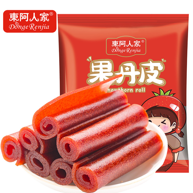 【东阿人家】山楂卷果丹皮500g