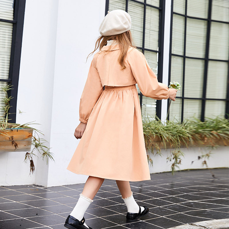 Girl's weaters' long version of autumn new children's clothing trendy CUHK child jacket foreign pie girl blouses spring autumn