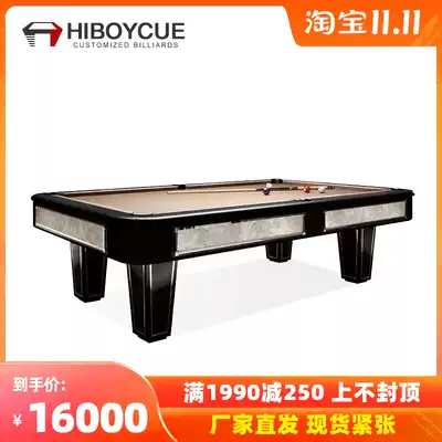 HiboyCue home pool table standard villa custom adult nine ball American black eight 16 color flower table
