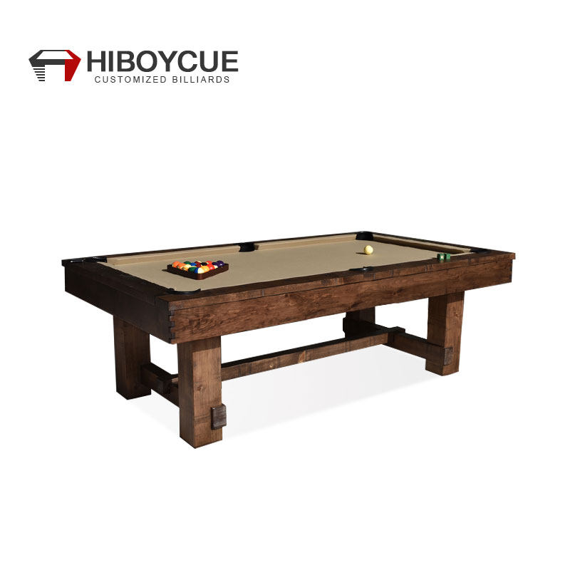 Pool table Standard adult American black eight pool table High-end household villa nine-ball table Classic carved pool table