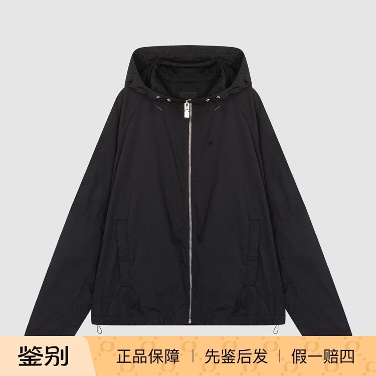 In-Stock Givenchy Givenchy Spring New Letter Print Sports Casual Men's Drawstring Hooded Jacket