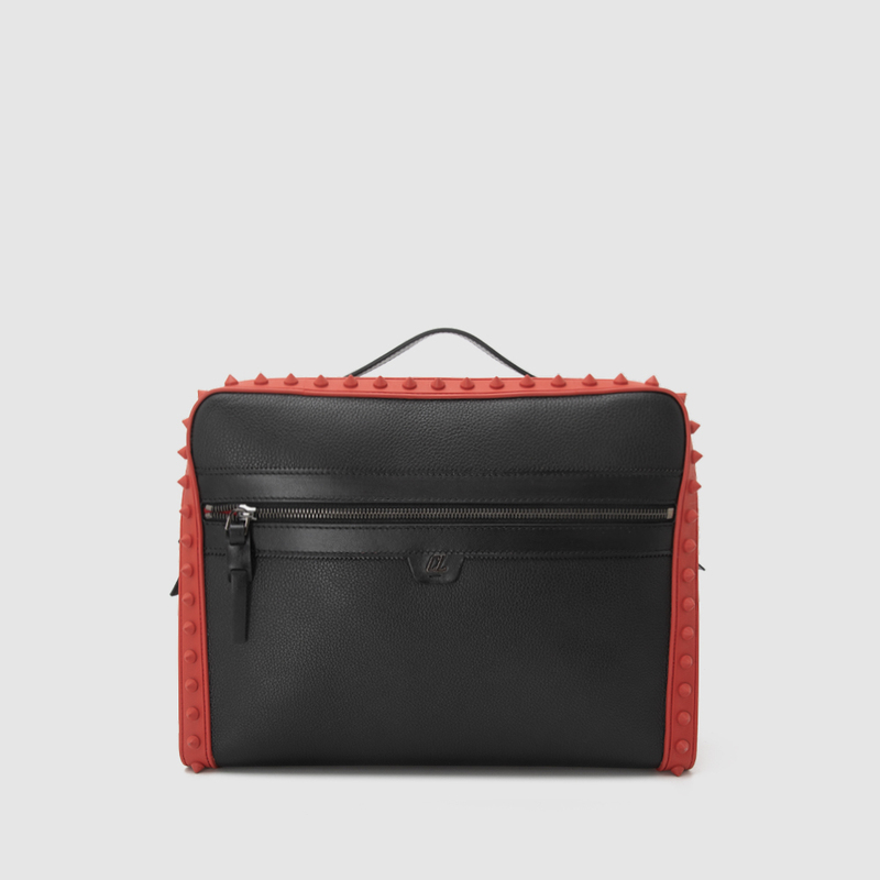 In Stock Christian Louboutin New Fashion Commuter Leather Men's Briefcase