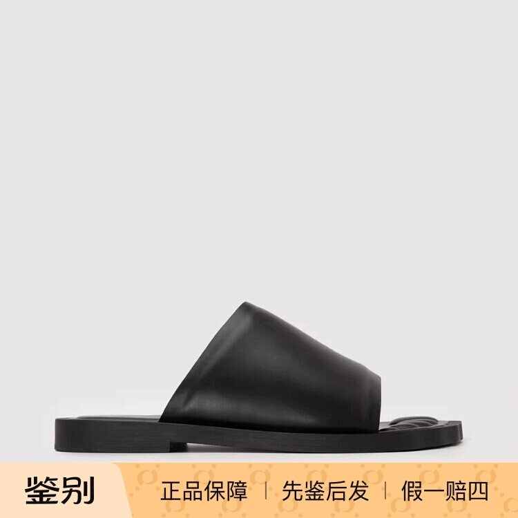 In-Stock Balenciaga Spring/Summer New Leather Simple Open-Toe Men's Slide Sandals In-Stock Balenciaga Spring/Summer New Leather Simple Open-Toe Men's Slide Sandals
