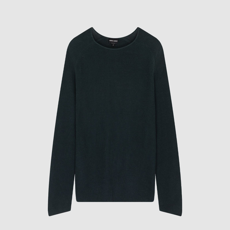 In-Stock Giorgio Armani Armani Ga Autumn and Winter New Men's Crew Neck Pullover Knit Sweater In-Stock Giorgio Armani Armani Ga Autumn and Winter New Men's Crew Neck Pullover Knit Sweater