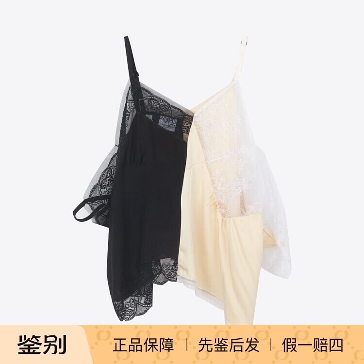 In Stock Burberry Burberry Summer New Arrival Silk Color-Block Lace Women's Fashion Sleeveless Camisole