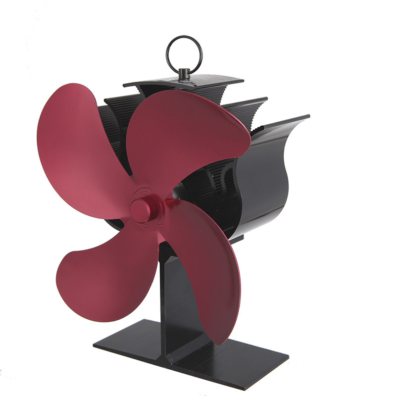 THERMAL POWER FIREPLACE FAN HEAT FAN TEMPERATURE DIFFERENCE GENERATION HEATING FURNACE FAN 4 LEAVES ALADIN HEATING FURNACE FAN