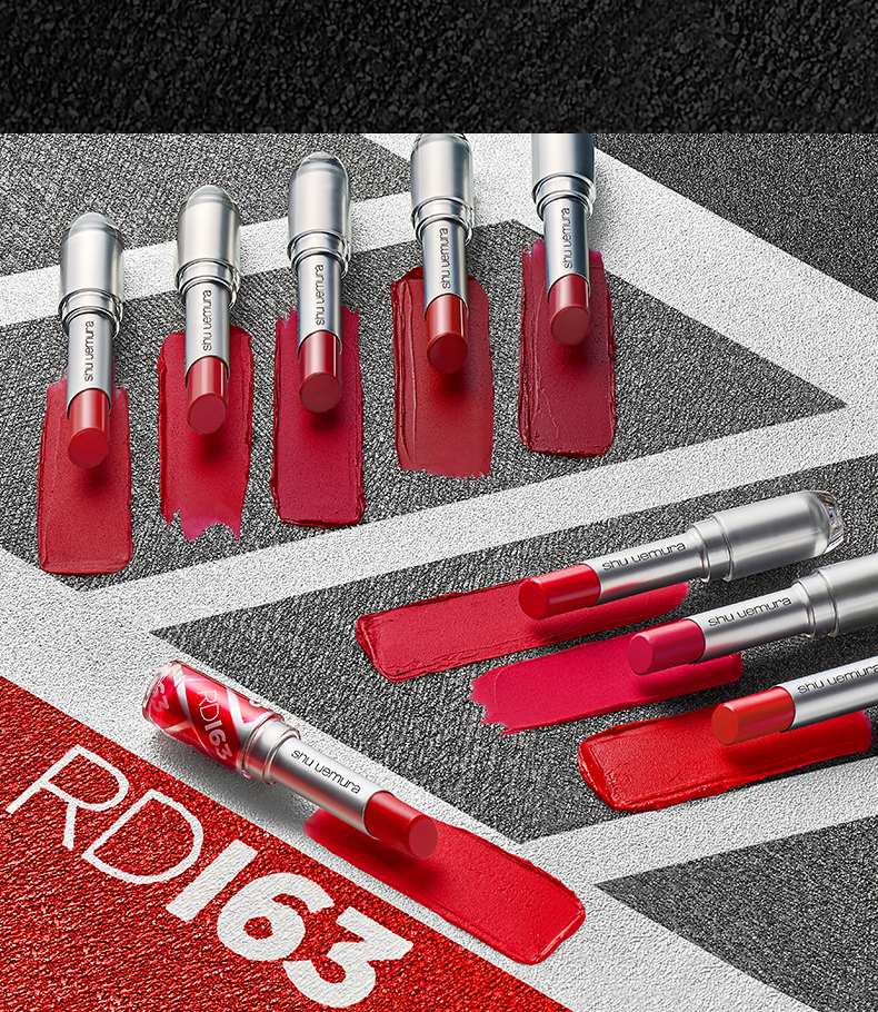 [Chính thức xác thực] Shu Uemura soft mist lipstick nhung mờ trang điểm son môi MRD163 đỏ máu - Son môi son màu cam gạch