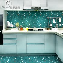 Nordic color imitation terrazzo hexagonal tiles tile tile tiles into the home garden porch non-slip floor tiles hexagonal wall tiles