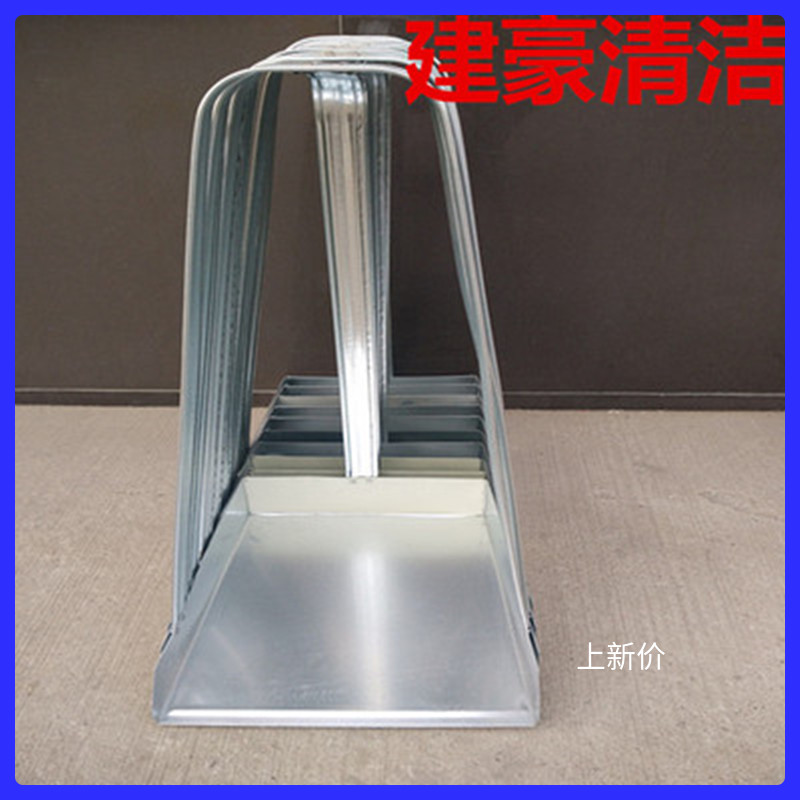 Large number of old sheet metal dustpan high handle pickpocketing sub-property Scoop Household Garbage Shovel Sanitation Iron Poke Outdoor Iron Shovel