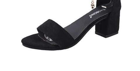 Dép nữ size lớn mùa hè 2017 mới 40 --- 43 chân béo rộng rộng với đế dày có khóa ngọc trai giày sandal nữ đi học cấp 2