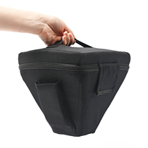 Pyramid bag Singing bowl special bag Black yoga sound therapy decompression storage bowl bag Gold word storage bag liner multi-size