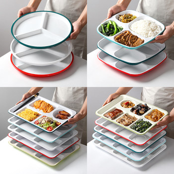 Plate rimemelamine fast food plate rectangular mass