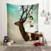 Phong cách Bắc Âu treo vải Nghệ thuật cổ điển ảnh nền vải trang trí tường vải tấm thảm bãi biển khăn bàn vải thảm treo tường Tapestry
