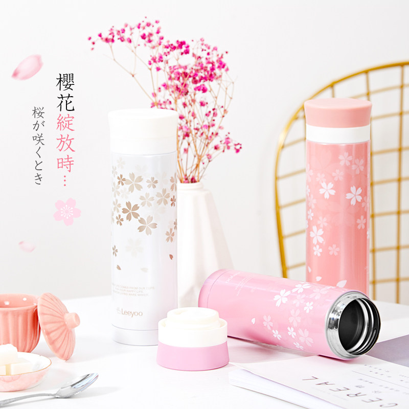 Insulation cup female student water cup Korean version cute portable gift men and women car thermos cup couple pair cup