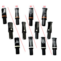 Smoking accessories filter type food grade parts pipe short handle 9MM filter horseshoe smoking fine cigarette holder acrylic