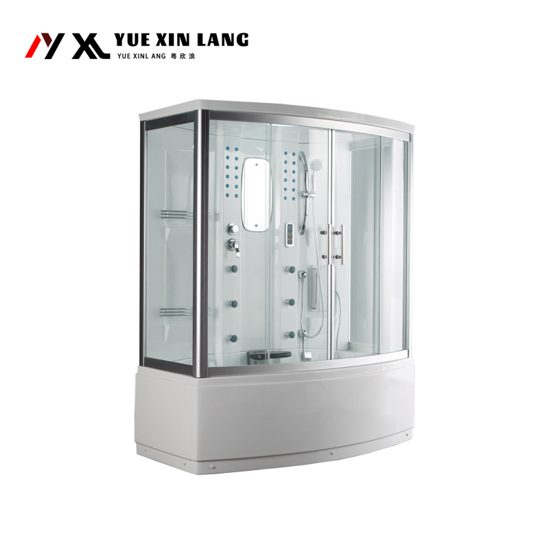Single and Double Integrated Shower Rooms with Bathtub, Steam Room, Hydrotherapy Massage, Constant Temperature, 3C Tempered Glass, Steam Sauna Room