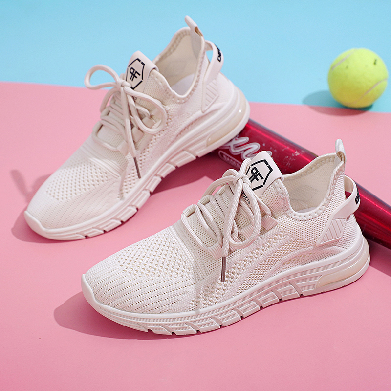 Beige Tennis Shoes Play Volleyball Sneakers Women Shoes Shock-Proof Anti-Wear Breathable Professional Training Shoes Badminton Shoes