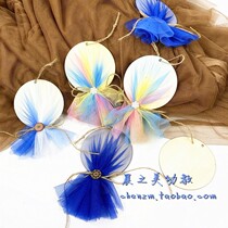 Kindergarten ring to lay out material Xianxians net wooden decoration area written small brand wall hanging