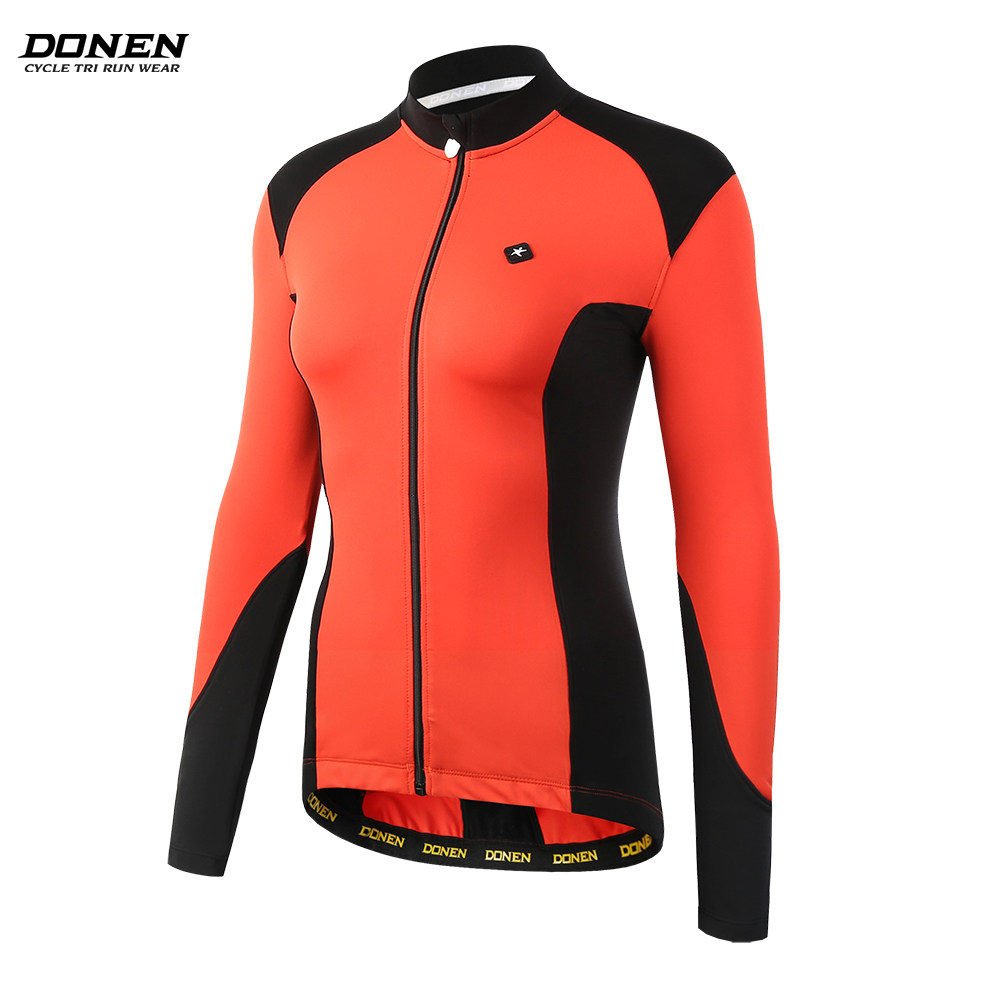 Dahn DONEN cycling clothing women's winter fleece long-sleeved bicycle warm jacket riding equipment long-sleeved cycling clothing