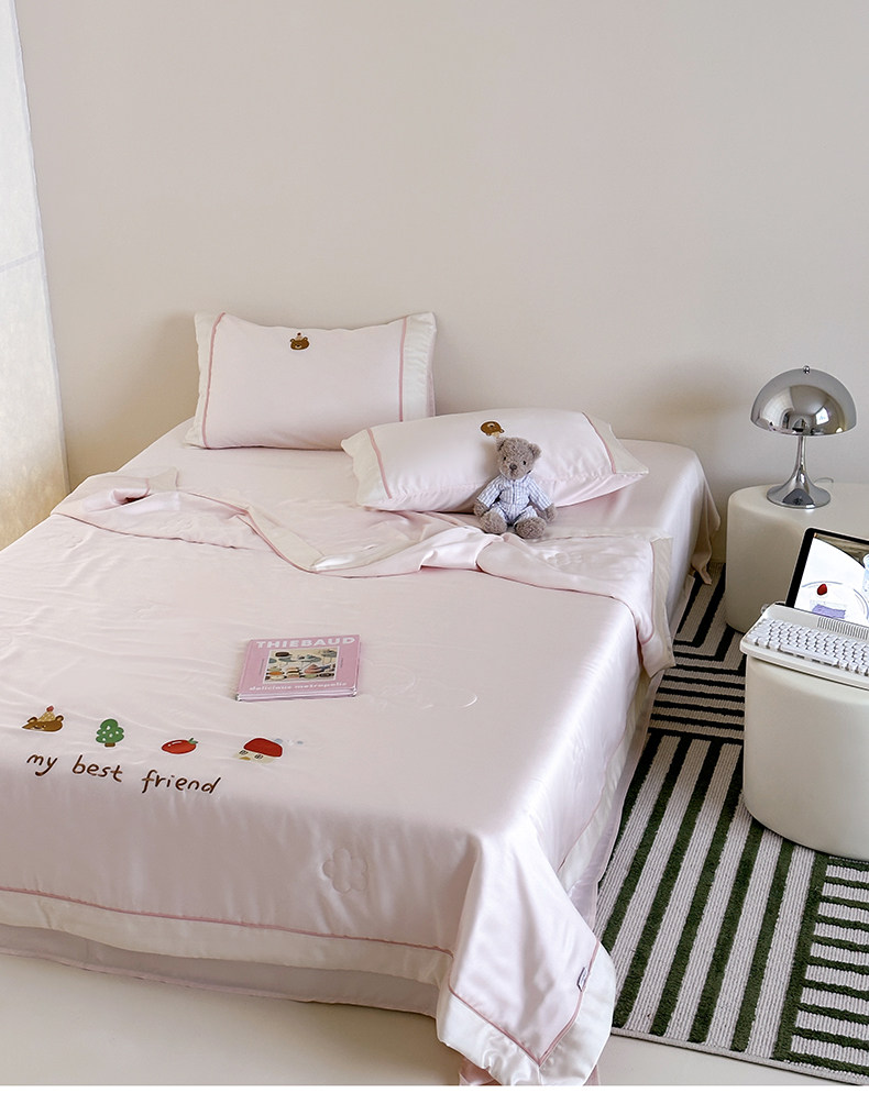 Химические волокна 凉感丝滑宝宝空调被！夏季新款卡通儿童夏被轻奢60支天丝空调被