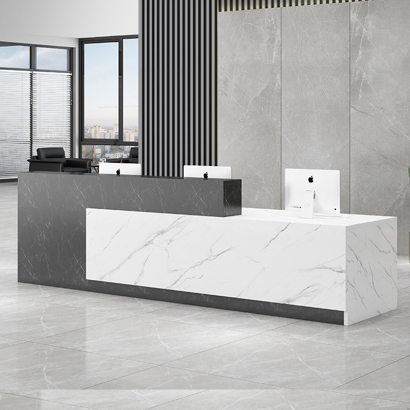 Paint-free marble front desk Simple modern counter bar checkout counter customization