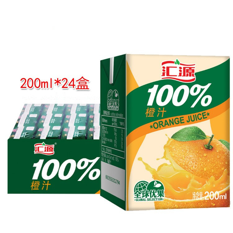 Huiyuan juice 200ml*24 boxes of orange juice apple juice grape juice compound peach juice pure juice mixed nationwide
