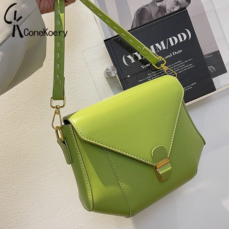 French Cone Koery leather is popular this year underarm bags for women 2022 new trendy one-shoulder messenger small square bag