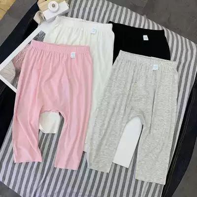 Anti-mosquito pants modal baby pants spring and autumn summer baby children's butt pants thin pants slacks big pp pants