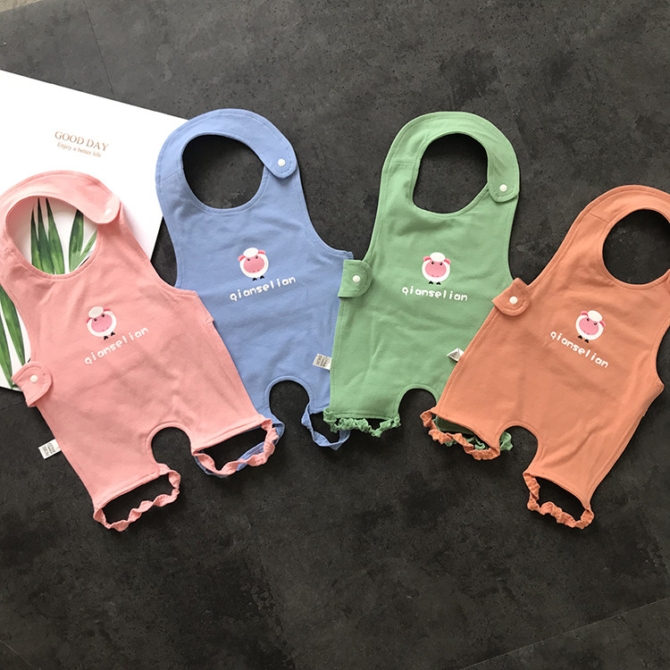 Baby apron cotton summer four seasons general thin section winter newborn apron children belly protection cotton vest