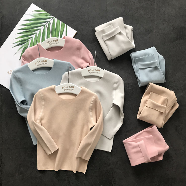 Duvet Without Marks for Thickening Long Sleeves Spring Autumn/Winter Home Baby Autumn Clothes Suit Warm Clothes Baby Fever Suit Pants