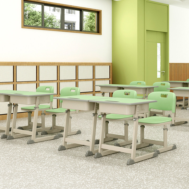 Student Class Table And Chairs Screws Tight Lock Brand Coaching Training Course School Classroom Study Table And Chairs Middle School Elementary School Desk