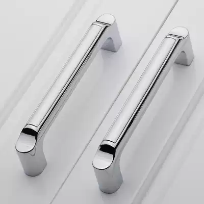 Modern minimalist American handle European whole cabinet cabinet drawer wardrobe door handle thickened silver handle