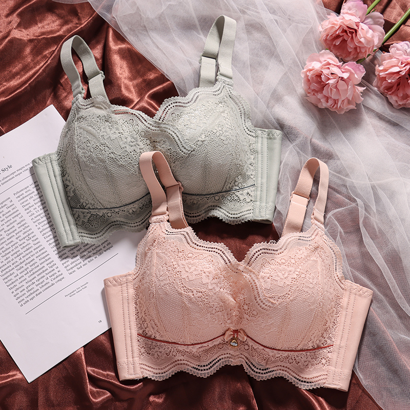 Small breasted flat breast special lingerie female thickening poly bra ultra-thick and not empty cup with anti-sagging popmilk big