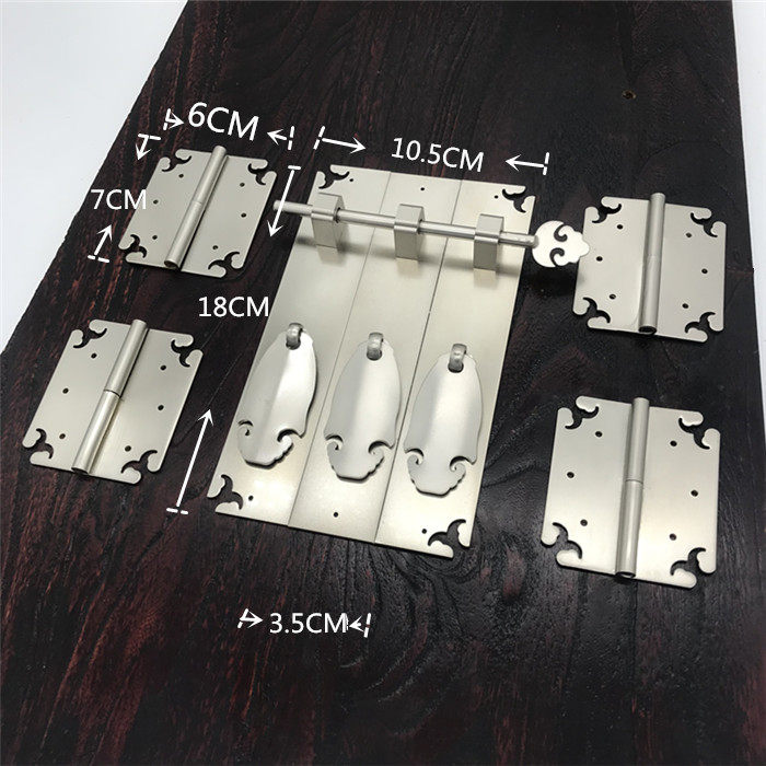 New Chinese Red Wood Furniture Furniture White Copper Accessories Bookcase TV Cabinet Door Shoe Cabinet Hinged Door Strip Handle Pure Copper Door Handle