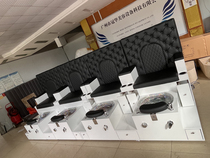 Double seat solid wood manicure foot bath massage sofa vibration massage foot massage foot wash chair for nail hand and foot care chair