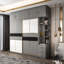 Home bedroom sliding door wardrobe 2021 new cloth pattern sliding door wardrobe whole assembly cabinet sliding door locker