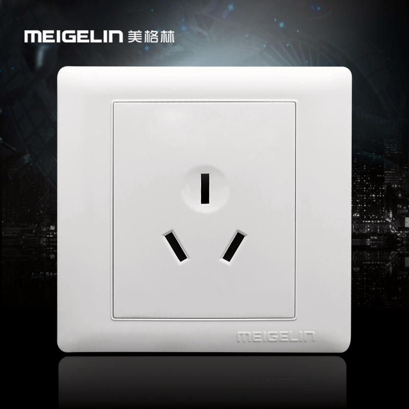 Type 86 WALL SWITCH SOCKET PANEL THREE-INSERTED THREE HOLES 16A AIR CONDITIONING SOCKET WATER HEATER SPECIAL SOCKET HIGH POWER-TAOBAO
