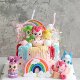 Internet-Famous Cute and Adorable Cake Decorations, Cute Cartoon Elf Figurines, Girl's Birthday Dress-Up Baking Toppers