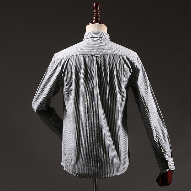 Chải vải Thu đông nam thanh niên thời trang sọc thoải mái cotton nhiều màu tùy chọn áo dài tay thon dài áo sơ mi nam cao cấp hàng hiệu