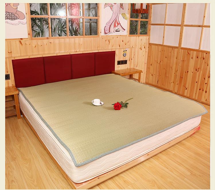 lanh mat tăng cường thảm cói trắng tùy chỉnh tự nhiên 1,8 m 1,5 m 1,2 m một chỗ ngồi ngủ tập thể máy lạnh mat - Thảm mùa hè nệm nước mát lót lưng