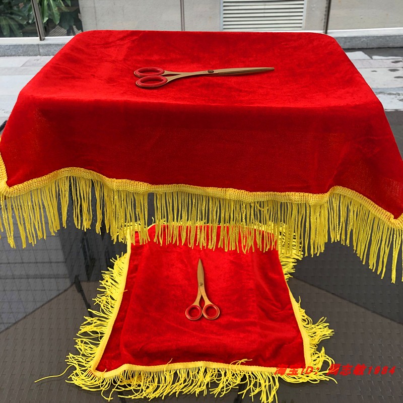 Wedding festival Red cloth to relocate the foundation photography opening color cut ceremony products gold cut pallet pallet cloth