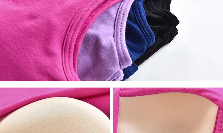 Bông vành đai cup vest nữ không có vòng thép với ngực pad đáy không có dấu vết yoga nhà rào cản dây đeo thể thao đồ lót